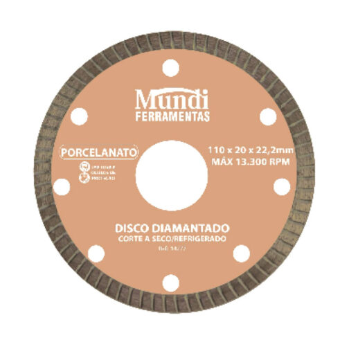 DISCO DIAMANTADO PORCELANATO4.3/8"MUNDI
